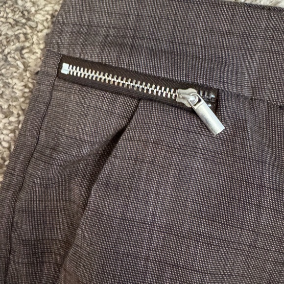 NY & Company Women’s 7th Avenue Dress Pants, Zipper detail, Brown, Sz 18 - Picture 3 of 5